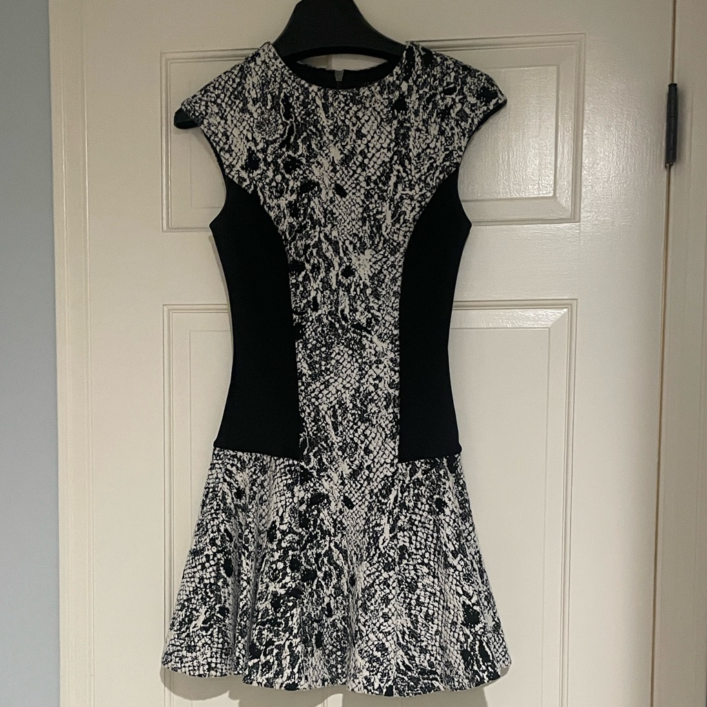 Ted Baker Liri Cap Sleeve Jacquard Dress